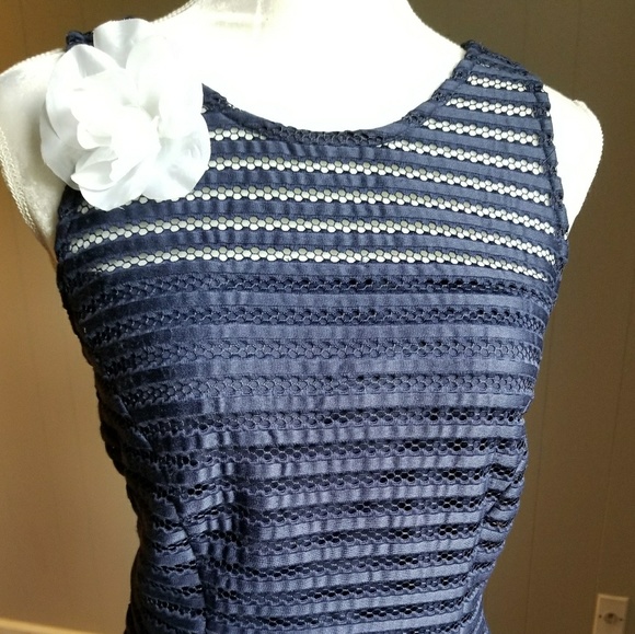 Beautiful navy blue dress - Picture 2 of 8